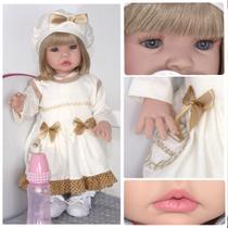 Boneca Reborn Bebê Recem Nascida Barata com Enxoval Completo - Cegonha  Reborn Dolls - Boneca Reborn - Magazine Luiza