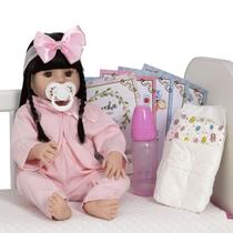 Boneca Bebe Realista Semelhante Reborn com acessórios