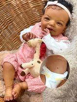 Boneca bebê realista Zero Pam 51 cm de silicone, corpo inteiro