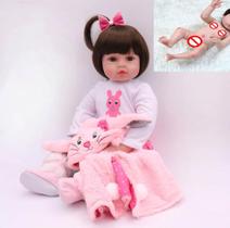 Boneca Bebê Reborn 100 Corpo De Silicone Bela Boneca Bebê Reborn 100 Corpo De Silicone Bela
