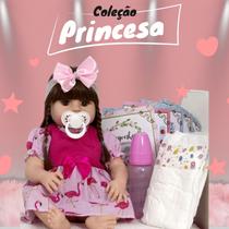 Boneca Bebê Reborn 100% Silicone Realista Linda 13 Itens