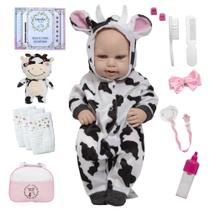 Boneca Bebê Reborn 43 Cm Realista + Itens Princesa Criança Boneca Bebê Reborn 43 Cm Realista + Itens Princesa Criança