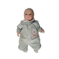 Boneca Bebê Reborn 45 cm Feita À Mão Com Roupinha Verde Boneca Bebê Reborn 45 cm Feita À Mão Com Roupinha Verde