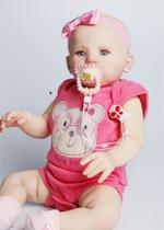 Boneca Bebê Reborn Abigail sorrindo 48cm Corpo de Silicone - Mundo Kids