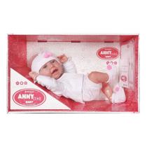 Boneca bebê reborn anny doll menina shorts e blusa cotiplás