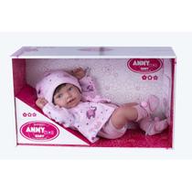 Boneca Bebê Reborn Anny Doll Menina Vinil Macio Cotiplás 2441