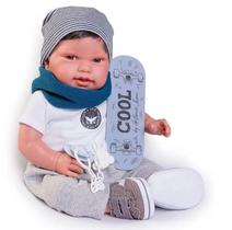 Boneca Bebê Reborn Antonio Juan - Pipo Skatista Fun - F0179-7