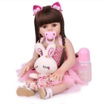 Boneca bebe reborn baby gabriela 100% vinil - shiny toys