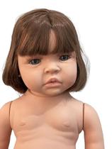 Boneca Bebê Reborn Baby Kiss 48 Cm Silicone.
