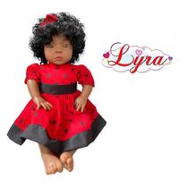 Boneca Bebe Reborn Barato Barata Negra Lyra