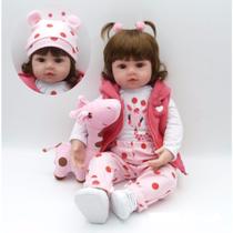 Boneca Bebê Reborn Bianca Corpo Inteiro Silicone P/ Dar Banho