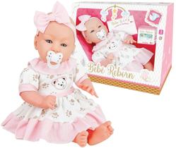 Boneca Bebê Reborn Boneco Vinil Com Acessórios Infantil 40cm