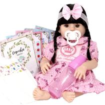 Boneca Bebe Reborn Bonita Menina Realista com 20 Acessórios Boneca Bebe Reborn Bonita Menina Realista com 20 Acessórios