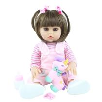 boneca bebe reborn cabelos longos corpo de silicone
