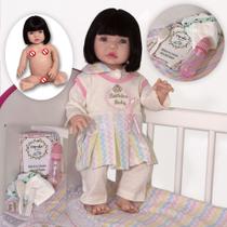 Boneca Bebê Reborn Corpo Silicone 20 Itens Bolsa Maternidade - Cegonha Reborn Dolls