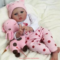 Boneca Bebê Reborn De Silicone Macio De 22 Polegadas BZDOLL 55 CM Recém-nascido Princesa Criança