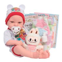 Boneca Bebê Reborn De Silicone Pode Banho Com Kit Itens Boneca Bebê Reborn De Silicone Pode Banho Com Kit Itens