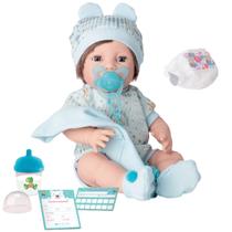 Boneca Bebe Reborn Diver New Born Menino Premium Mamadeira Chupeta com Led Boneca Bebe Reborn Diver New Born Menino Premium Mamadeira Chupeta com Led