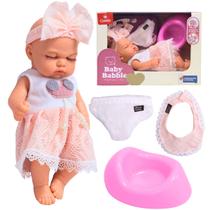 Boneca Bebê Reborn Dormindo Articulada C/ Acessórios - Castela