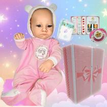 Boneca Bebê Reborn Hiper Realista Premium 100% Silicone Pode Dar Banho Boneca Bebê Reborn Hiper Realista Premium 100% Silicone Pode Dar Banho