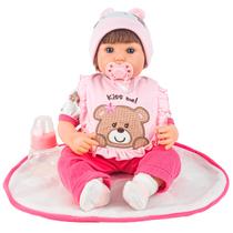 Boneca Bebê Reborn Kikita Com Acessórios Completos Corpo Macio Roupinha Boneca Bebê Reborn Kikita Com Acessórios Completos Corpo Macio Roupinha