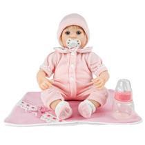 Boneca Bebê Reborn Kikita Realista Com Fralda E Mamadeira DLP-01H Boneca Bebê Reborn Kikita Realista Com Fralda E Mamadeira DLP-01H