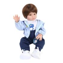 Boneca Bebê Reborn Laura Baby Adam 45cm - Shiny Toys - 7898638894916