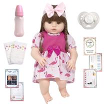 Boneca Bebê Reborn Laura Baby Alive Completa Itens Enxoval