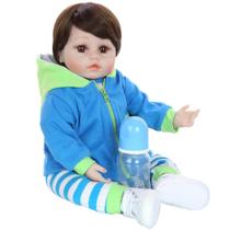 Boneca Bebê Reborn Laura Baby Bryan 100% Vinil - Shiny Toys