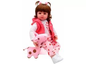 Boneca bebe reborn laura baby valentina 100% vinil r.457