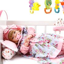 Boneca Bebe Reborn Linda Flor Cegonha Reborn Dolls Mais 22 A