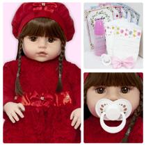 Boneca Bebê Reborn Menina 100 % Silicone e Vários Acessórios Boneca Bebê Reborn Menina 100 % Silicone e Vários Acessórios
