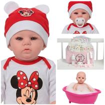 Boneca Bebê Reborn Menina Abigail 46cm Silicone Realista