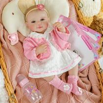 Boneca Bebê Reborn Menina - Nala 45 cm Corpo 100% Vinil 1950