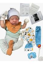 Boneca Bebe Reborn Menina Realista Com Acessorios Original Vinil Grande Infantil Criança