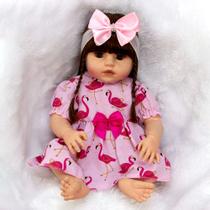 Boneca Bebê Reborn Menina Recem Nascida Siliconada Realista
