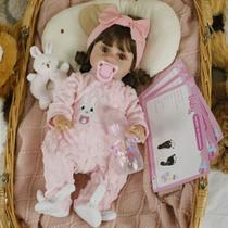 Boneca Bebê Reborn Menina - Zoe 45 cm Corpo 100% Vinil 1806