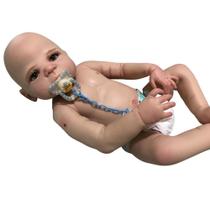 Boneca Bebê Reborn Menino Corpo De Silicone Macio