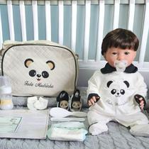Boneca Bebê Reborn Menino Panda Banho Silicone Presente Lançamento - Fada Madrinha