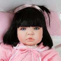 Boneca Bebê Reborn Meu Xodo Menina Realista com 16 Acessório