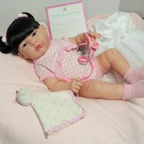 Boneca Bebê Reborn Mia Realista Vinil Premium Day Luna Boneca Bebê Reborn Mia Realista Vinil Premium Day Luna