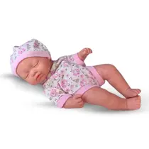 Boneca Bebê Reborn Mini Cheirinho Amor Petit Dormindo 23 Cm