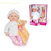 Boneca bebe reborn nenem realista bonequinha com acessorios mantinha naninha ursinho bonequinha riborn reborni riborne