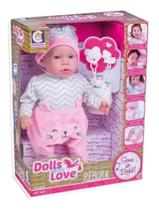 Boneca Bebê Reborn Pesadinho Dolls With Love C/ Acessórios - Arqplast