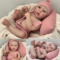Boneca Bebê Reborn pintura completa realista manchas de frio veias Mundo Kids