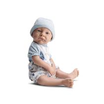 Boneca Bebe Reborn Premium Com Manta Menino Bambola 889