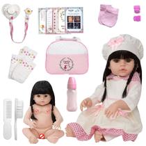 Boneca Bebê Reborn Princesa 100% Silicone Vários Acessórios Boneca Bebê Reborn Princesa 100% Silicone Vários Acessórios