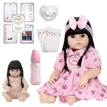 Boneca Bebê Reborn Princesa 100% Vinil e Lindos Acessórios Boneca Bebê Reborn Princesa 100% Vinil e Lindos Acessórios