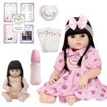 Boneca Bebê Reborn Princesa 100% Vinil e Lindos Acessórios Boneca Bebê Reborn Princesa 100% Vinil e Lindos Acessórios
