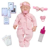 Boneca Bebê Reborn Princesa Fofa Levi Enxoval 11 Acessórios Boneca Bebê Reborn Princesa Fofa Levi Enxoval 11 Acessórios